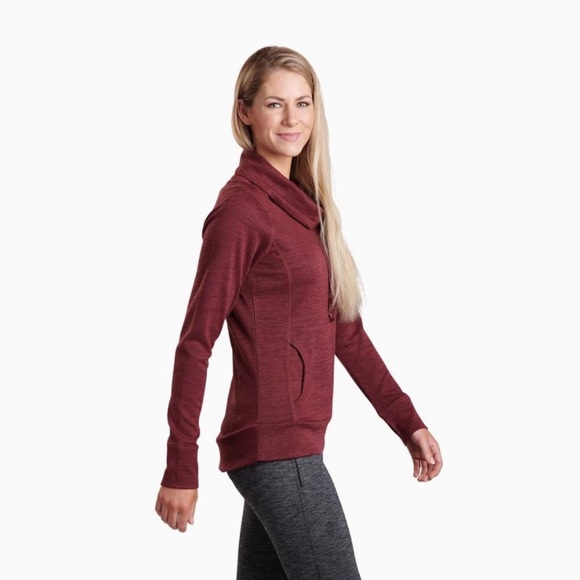 Kuhl Womens XS Heathered Red Long Sleeves Cowl Neck
Pullover Lea Sweater Pockets - Picture 3 of 11